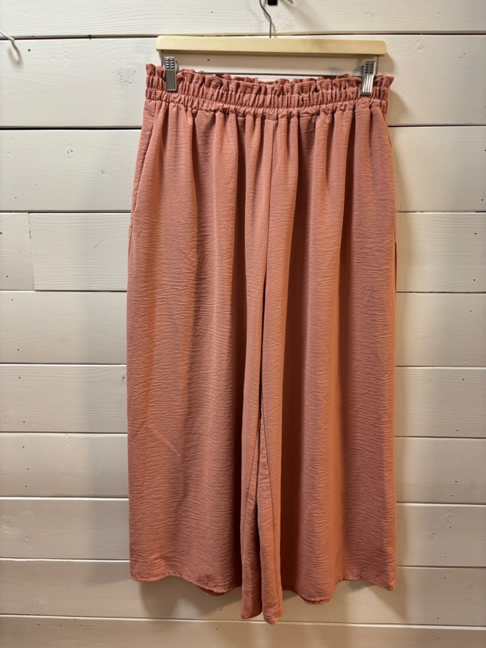 ABIBELLE Pink Wide Leg Fluid Pants Size XL